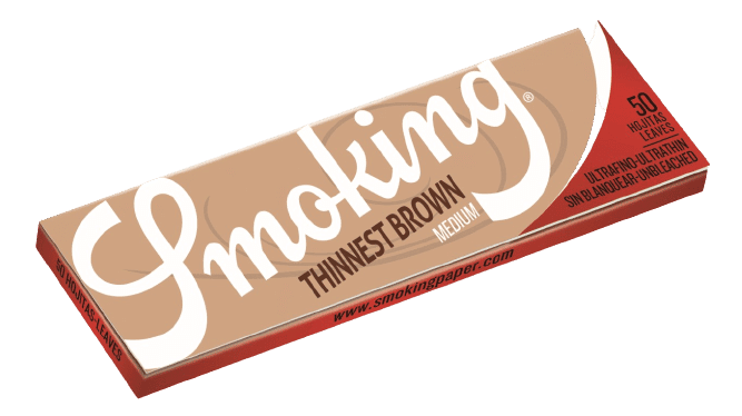 Papeles Thinnest Brown Smoking
