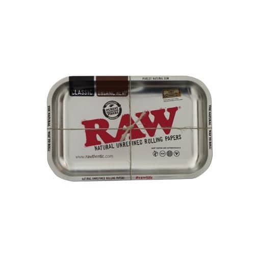 Bandeja Pequeña Metal Rolling RAW - Silver