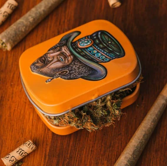 Mini Tin Box Lion Rolling Circus